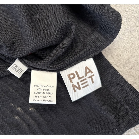 Planet‎ Lauren G Sweater Womens OS One Size Perforated Runs Modal Artsy NWT - Picture 6 of 10
